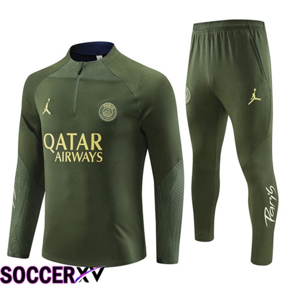 Jordan PSG Training Tracksuit Suit Green 2023/2024