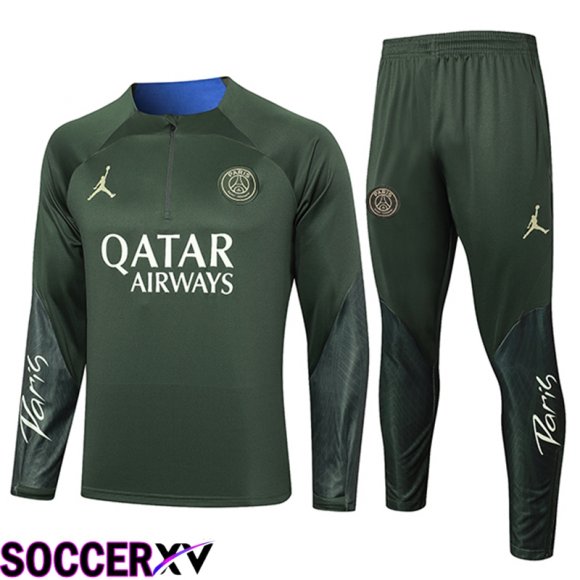 Jordan PSG Training Tracksuit Suit Green 2024/2025