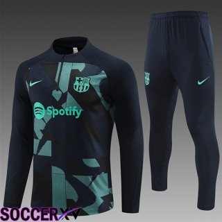 FC Barcelona Kids Training Tracksuit SuitBlack/Green 2024/2025