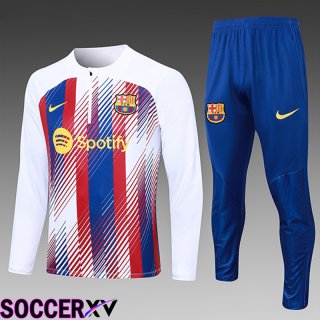 FC Barcelona Kids Training Tracksuit Suit Red/Blue 2023/2024