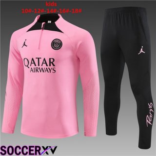 Paris PSG Kids Training Tracksuit Suit Pink 2024/2025