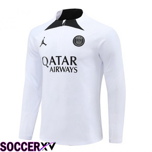 JORDAN Paris PSG Training Sweatshirt White 2024/2025