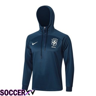 Brazil Training Sweatshirt Hoodie Blue Royal 2024/2025