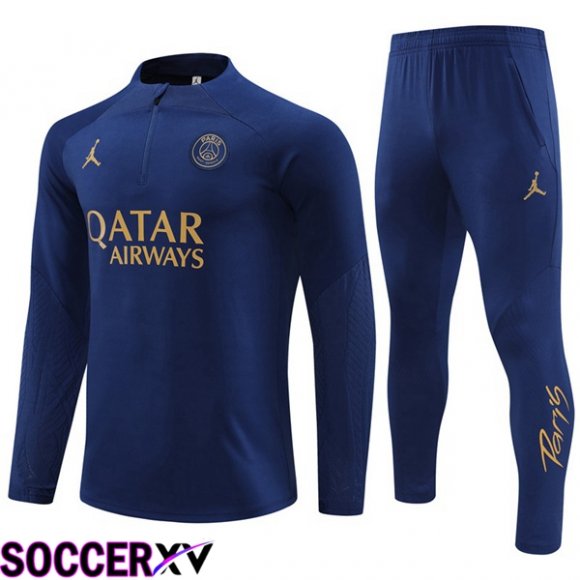 JORDAN Paris PSG Training Tracksuit Suit Blue Royal 2024/2025