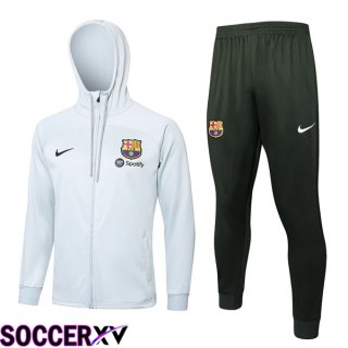 FC Barcelona Training Tracksuit Windbreaker White 2024/2025