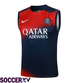 Paris PSG Soccer vest Blue Royal Red 2024/2025