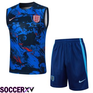 England Soccer vest + Shorts Blue 2024/2025