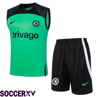 FC Chelsea Soccer vest + Shorts Green 2024/2025