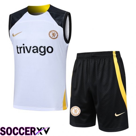 FC Chelsea Soccer vest + Shorts White 2024/2025