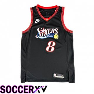 NBA Philadelphia 76ers (Paul George 8)Jersey Black 2025/2026