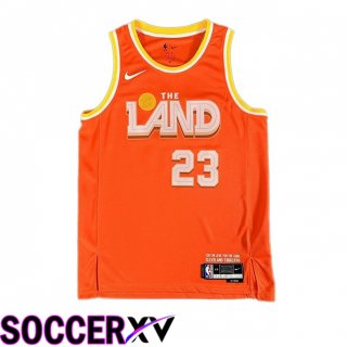 NBA Cleveland Cavaliers (LeBron James 23)Jersey Orange 2025/2026