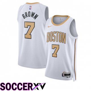 NBA Boston Celtics (Jaylen Brown 7)Jersey White 2025/2026