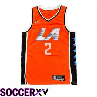 NBA Los Angeles Clippers (Kawhi Leonard 2)Jersey Orange 2025/2026