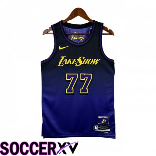 NBA Los Angeles Lakers (Luka Dončić 77)Jersey Purple 2024/2025