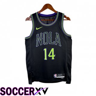 NBA New Orleans Pelicans (Brandon Ingram 14)Jersey Black 2025/2026