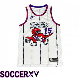 NBA Toronto Raptors (Vince Carter 15)Jersey Retro White 1998-1999