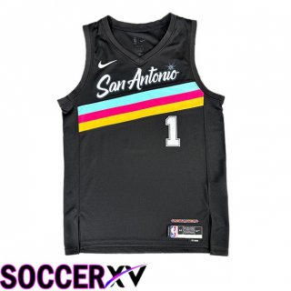NBA San Antonio Spurs (Victor Wembanyama 1)Jersey Black 2025/2026