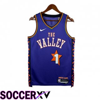 NBA Phoenix Suns (Devin Booker 1)Jersey Purple 2024/2025