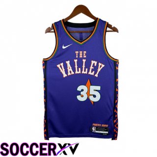 NBA Phoenix Suns (Kevin Durant 35)Jersey Purple 2024/2025