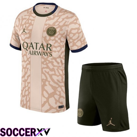 Paris PSG Kids Soccer Jersey Fourth Pink 2023/2024