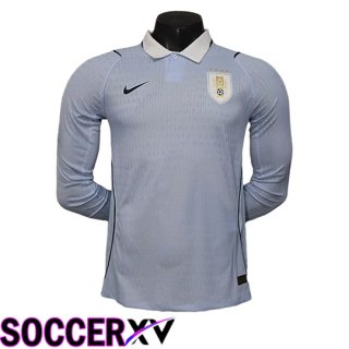 Uruguay Home Soccer Jersey Long sleeve Soccer World Cup 2026