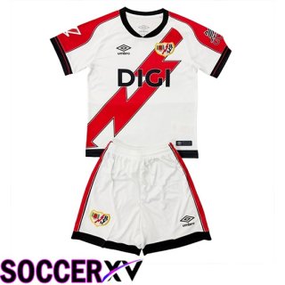 Rayo Vallecano Kids Home Soccer Jersey 2025/2026