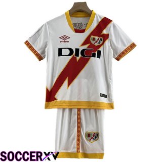 Rayo Vallecano Kids Soccer Jersey Home 2023/2024