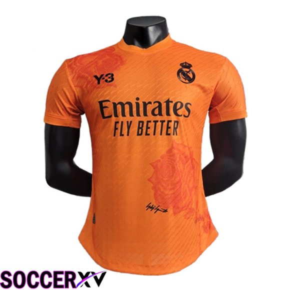 Real Madrid Soccer Jersey Y3 Orange Special Edition 2024/2025