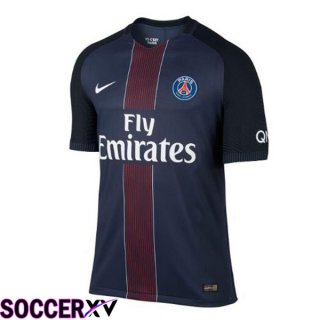 Paris PSG Retro Soccer Jersey Home Blue Royal 2016-2017