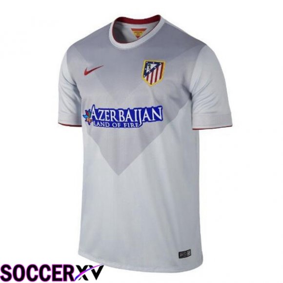 Atletico Madrid Retro Soccer Jersey Away Grey 2014-2015