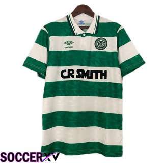 Celtic FC Retro Soccer Jersey Home Green 1989-1991