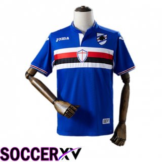 UC Sampdoria Retro Home Soccer Jersey Blue 2015-2016