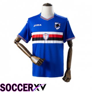 UC Sampdoria Retro Home Soccer Jersey Blue 2016-2017