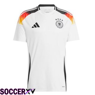 Germany Home Soccer Jersey White UEFA Euro 2024