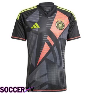 Germany Soccer Jersey Goalkeeper Black UEFA Euro 2024