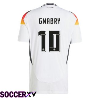 Germany (GNABRY 10) Home Soccer Jersey White UEFA Euro 2024