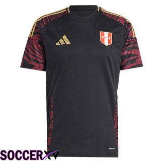 Peru Away Soccer Jersey Black 2024/2025