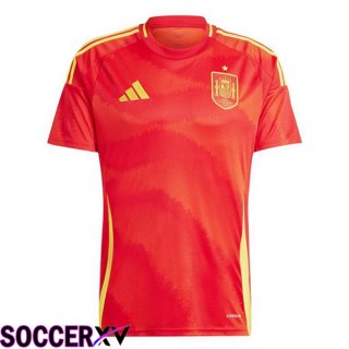 Spain Home Soccer Jersey Red 2024/2025