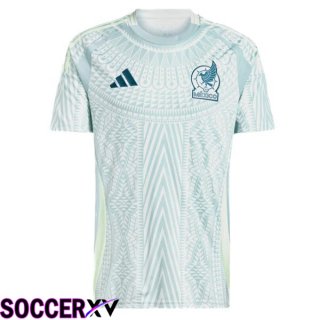 Mexico Away Soccer Jersey Blue White 2024/2025