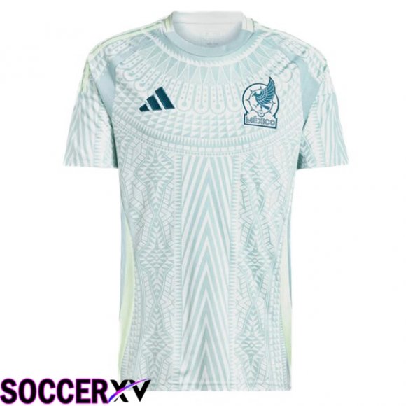 Mexico Away Soccer Jersey Blue White 2024/2025