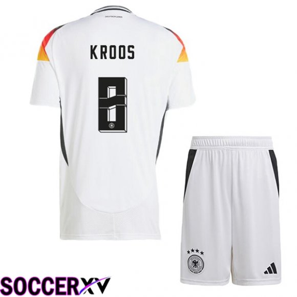 Germany (KROOS 8) Kids Home Soccer Jersey White 2024/2025