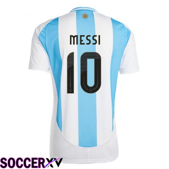 Argentina (MESSI 10) Home Soccer Jersey Blue White 2024/2025