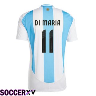 Argentina (DI MARIA 11) Home Soccer Jersey Blue White 2024/2025