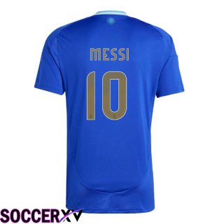 Argentina (MESSI 10) Away Soccer Jersey Blue 2024/2025