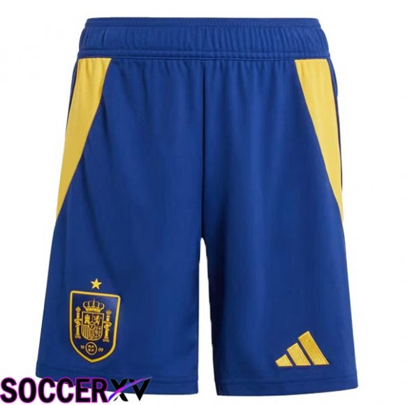 Spain Home Soccer Shorts Blue Royal 2024/2025