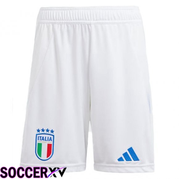 Italy Home Soccer Shorts White 2024/2025