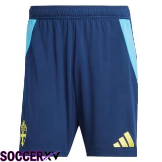 Sweden Home Soccer Shorts Blue 2024/2025