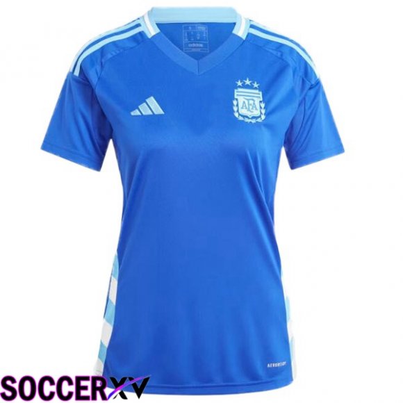 Argentina Womens Away Soccer Jersey Blue 2024/2025