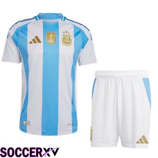 Argentina Kids Home Soccer Jersey 2024/2025