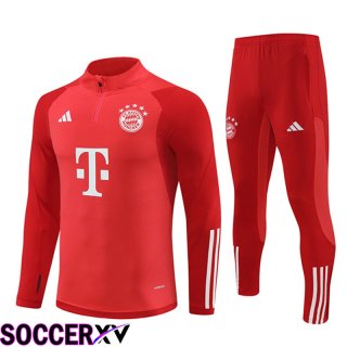 Bayern Munich kit Training Tracksuit Red 2024/2025